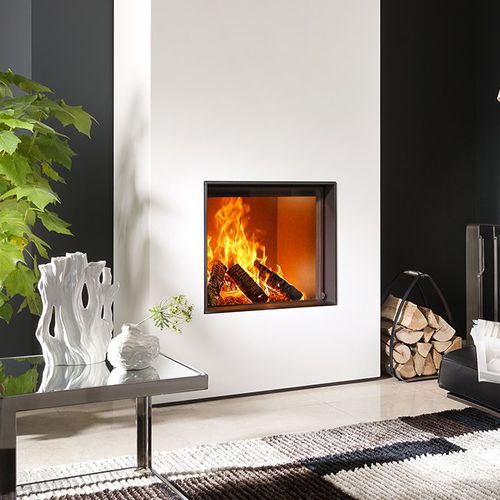 薪暖炉 - KALFIRE W60/51F  - Kalfire Fireplaces - 組み込み式 / 背付き / 単一面