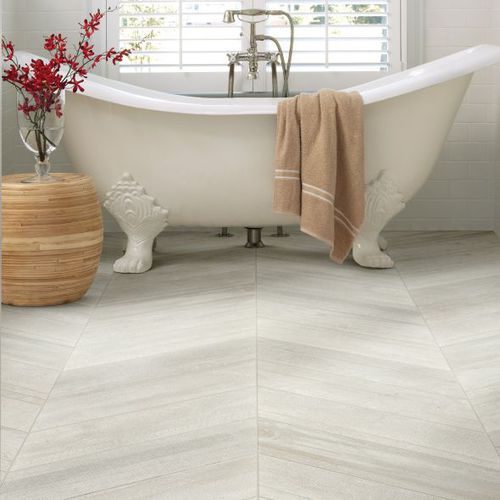 セラミック製タイル - GLEE CHEVRON - Shaw floors - 光沢 / 屋内用 / 屋外用