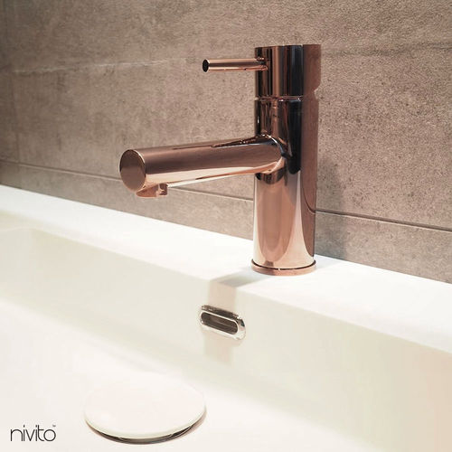 洗面器用混合水栓 - RH-50 series - nivito - カウンタートップ / ステンレス製 / バスルーム用