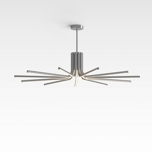 吊り下げ式照明器具 - VEIL - Artemide - LED / カーブ状 / 屋内