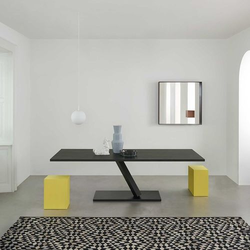 現代風テーブル - ELEMENT - DESALTO spa - MDF / 金属製 / スチール脚