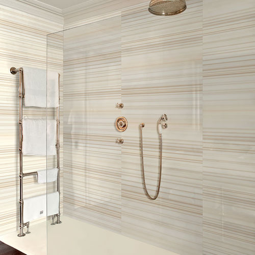 コーティングパネル - Sepia Linear - CORIAN - バスルーム用 / シャワー用 / 高耐久性