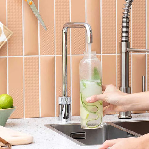炭酸水混合水栓 - NORDIC SINGLE - Quooker Deutschland GmbH - カウンタートップ / クロムメッキ金属 / ステンレス製