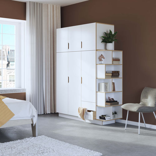 モジュール式ワードローブ - HUH 3 - Radis Furniture - 現代風 / オーク材 / 合板