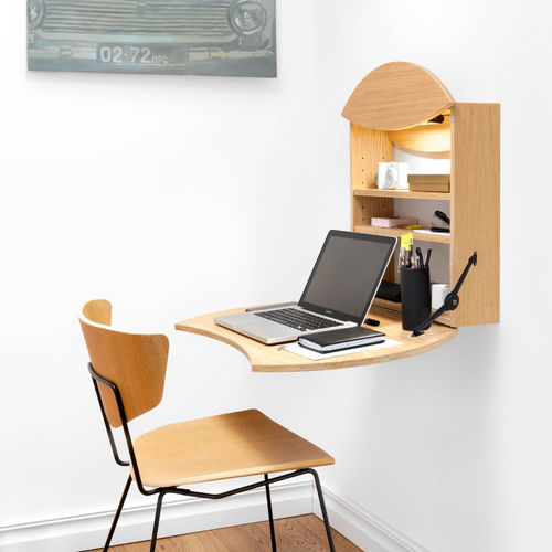 オープンスペース用デスク - RING - Radis Furniture - 壁取り付け式 / 現代風 / 合板