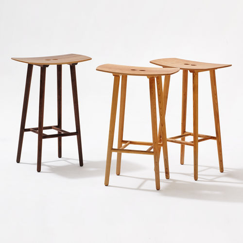 北欧デザインバー用腰掛け - PAUL - sixay furniture - オーク材 / ブナ材製 / 無垢材