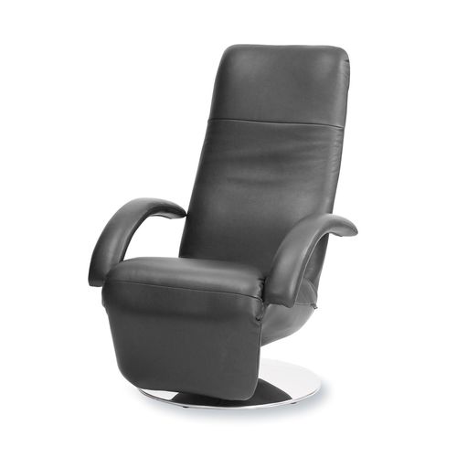現代風リクライニングチェア - Daniel - STRÄSSLE Switzerland AG - 革製 / フットレスト付き / リクライニング式