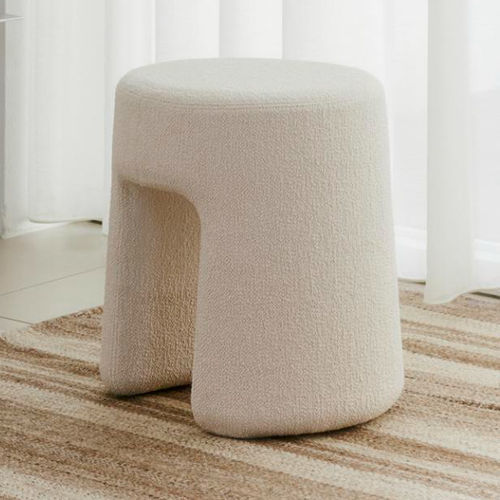現代風プーフ - SEQUOIA - Fredericia Furniture - ウール製 / 羊皮製 / 円形