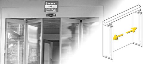 入り口ドア - Folding (FFM) - Gilgen Door Systems AG  - スチール製 / 折りたたみ式 / ガラス