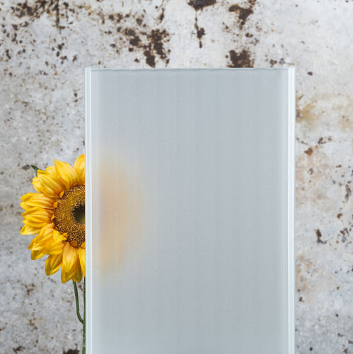 半透明溝型ガラス - LINIT EcoGlass moir&eacute; S - Glasfabrik Lamberts GmbH & Co. KG  - 砂吹き / 屋内用 / 外壁用