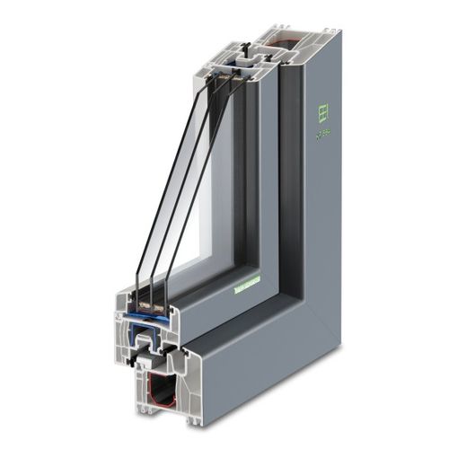 PVC窓 - KF 564 - Kneer GmbH Fenster und Türen  - 開き / 3層ガラス