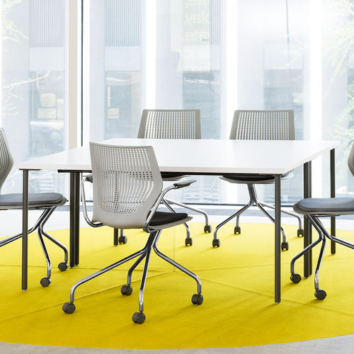 現代風会議用テーブル - ANTENNA® - Knoll - 合板 / ラミネート / スチール脚