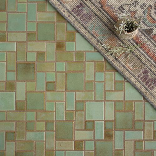 セラミック製モザイク - REGULAR CRAFTSMAN SQUARES - Mercury Mosaics - マット / 屋内用 / 壁面