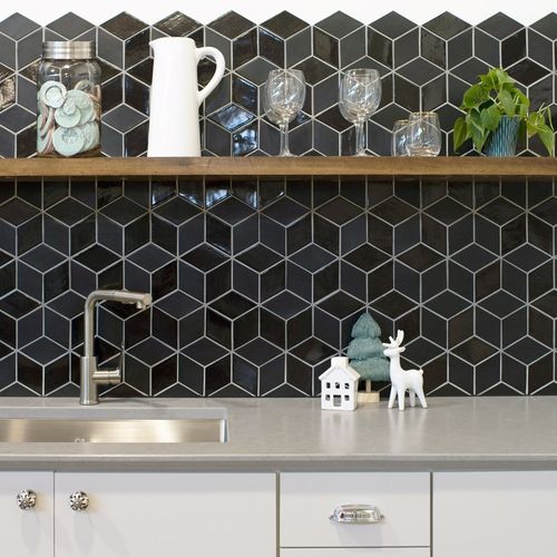 高光沢モザイク - ONYX BLEND - Mercury Mosaics - 屋内用 / バスルーム用 / キッチン用