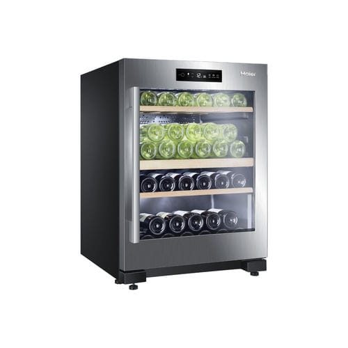 エージング用ワインセラー - WS50GDBI - Haier - 自立型 / 金属製 / 木製
