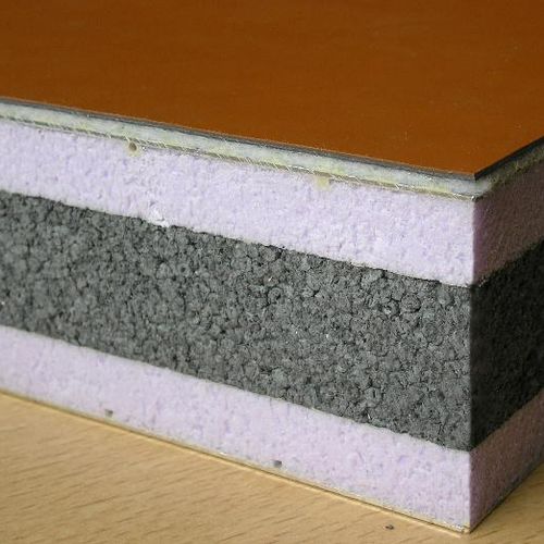屋根用防音サンドイッチパネル - NOVATOIT® : PHONIC SILENCE TRI-LAYER - AV Composites - 2面PVC製 / 押出しポリスチレン / 高耐久性