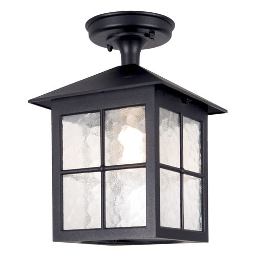 伝統的シーリングライト - WINCHESTER - Elstead Lighting Ltd - 正方形 / ガラス製 / 鋳造アルミニウム製