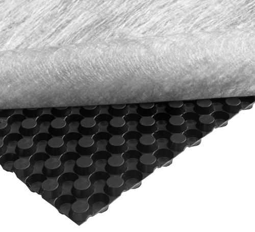 突出物排水シート - NewSeal 408 DeckDrain - Newton Waterproofing Systems - ポリプロピレン製 / 高密度ポリエチレン製（PEHD） / 平行排水用