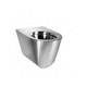 壁掛け式トイレ / ステンレススチール製 / 業務用