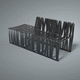 モジュール式公共ベンチ / オリジナルデザイン / アルミニウム / 金属板