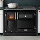 薪オーブン付きコンロ / 1口 / ステンレススチール製 / 鋳鉄製
