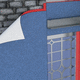 外断熱用防水シート / エアバリア方式 / 壁用 / 建物の正面用