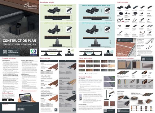 Construction Plan - Terrace with VARIO FIX