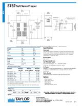 8752 Soft Serve Freezer - 2