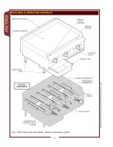 HEAVY DUTY GAS GRIDDLE w/THERMOSTAT - 4