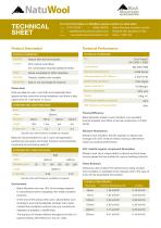 Natuwool technical sheet