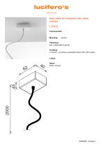 File H Feed cable kit complete with white canopy LT2412 - 1