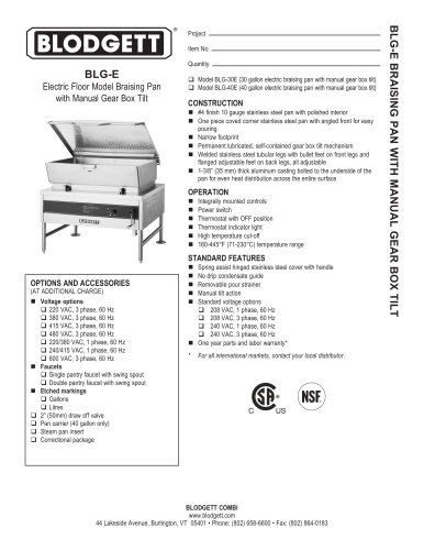 BLG-E Series