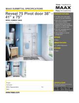 Reveal 75 Pivot door 38" - 41" x 75" - 1