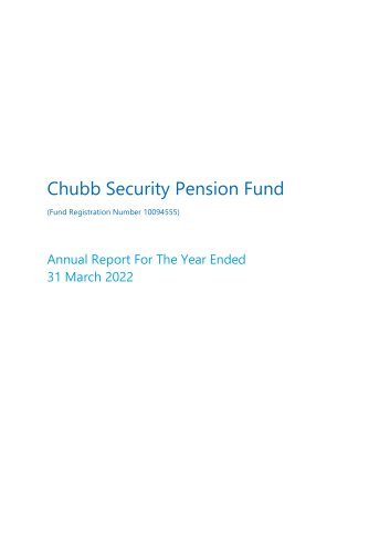 Chubb Security Pension Fund 