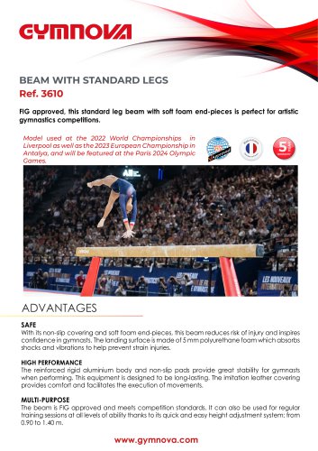 BEAM WITH STANDARD LEGS