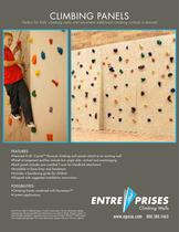 Kids' Climbing Panels Product Sheet - 1