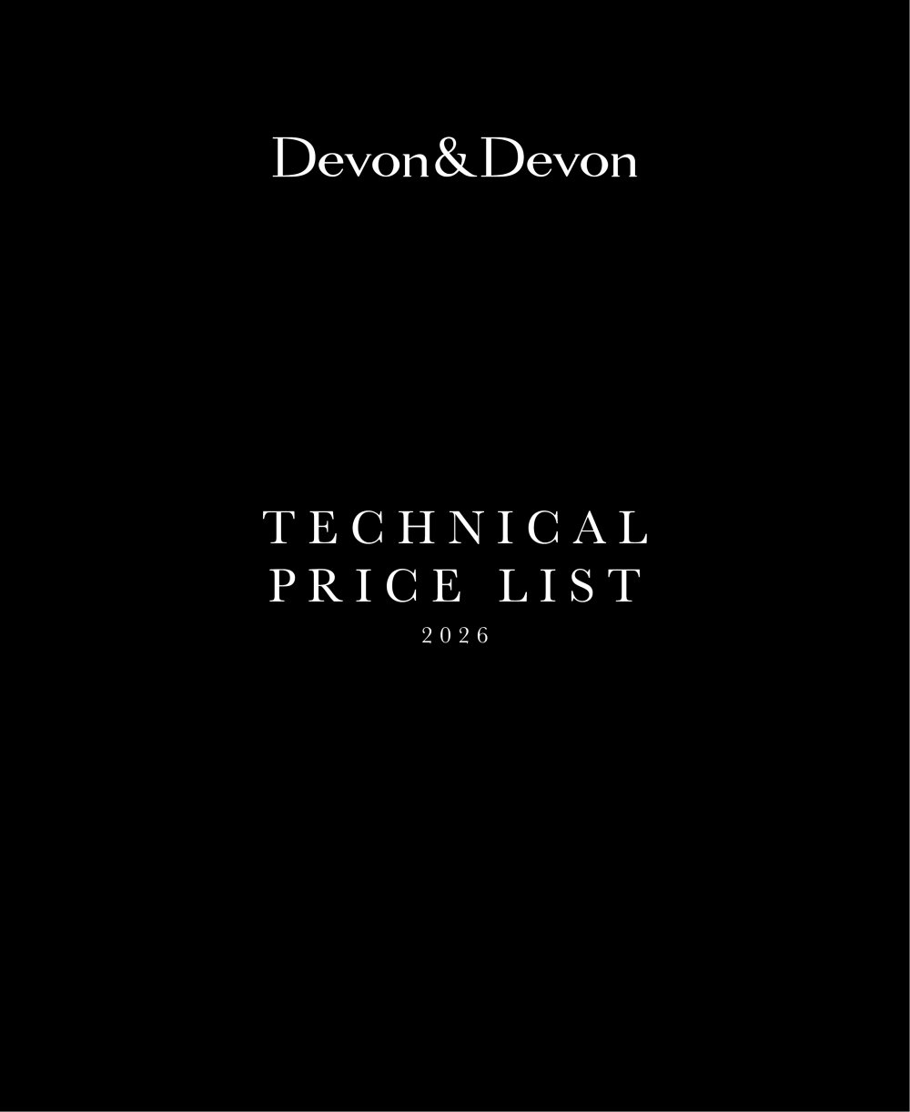 Technical Price List 2026 - Devon&Devon