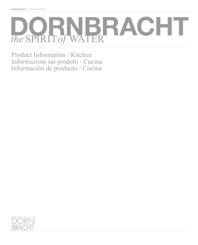 DORNBRACHT: the spirit of water