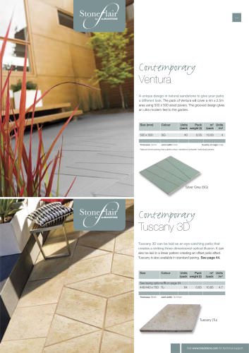 Contemporary paving Tuscany 3D