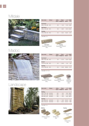 Walling and coping Milldale/ Madoc / Landscape