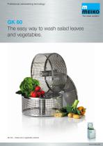 Catalogue Automatic lettuce and vegetable washing machine GK 60 - 1