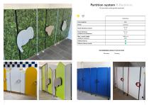 Washroom partition system B-Bambino-2