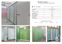 Washroom partition system cronus GL-2