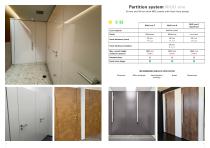 Washroom partition system NiUU one-2
