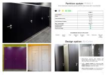 Washroom partition system PRIMO F-2