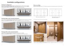Washroom partition system PRIMO F-3