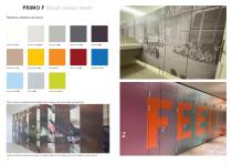 Washroom partition system PRIMO F-6