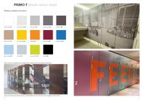 Washroom partition system PRIMO F-7