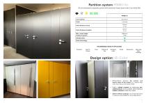 Washroom partition system PRIMO Kn-2