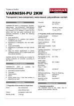 Technical Datasheet VARNISH-PU 2KW - 1